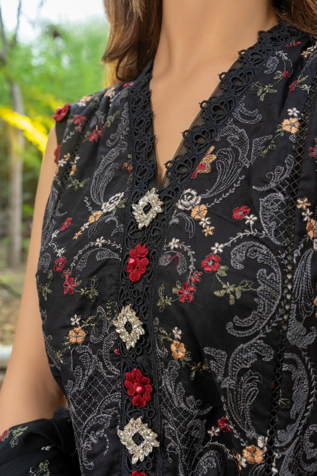 Deep Ecstasy 3 PC Embroiderd Unstitched Suit