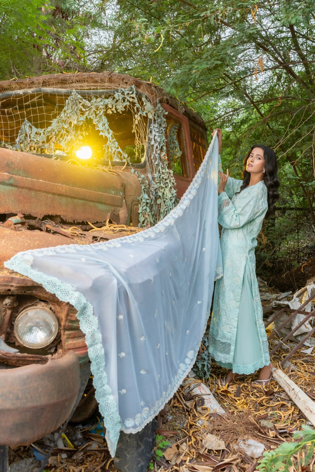 Ocean Splash 3 PC Embroidered Unstitched