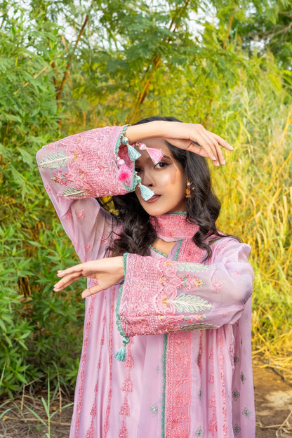 Royal Splendour 3 PC Embroidered Chiffon Suit