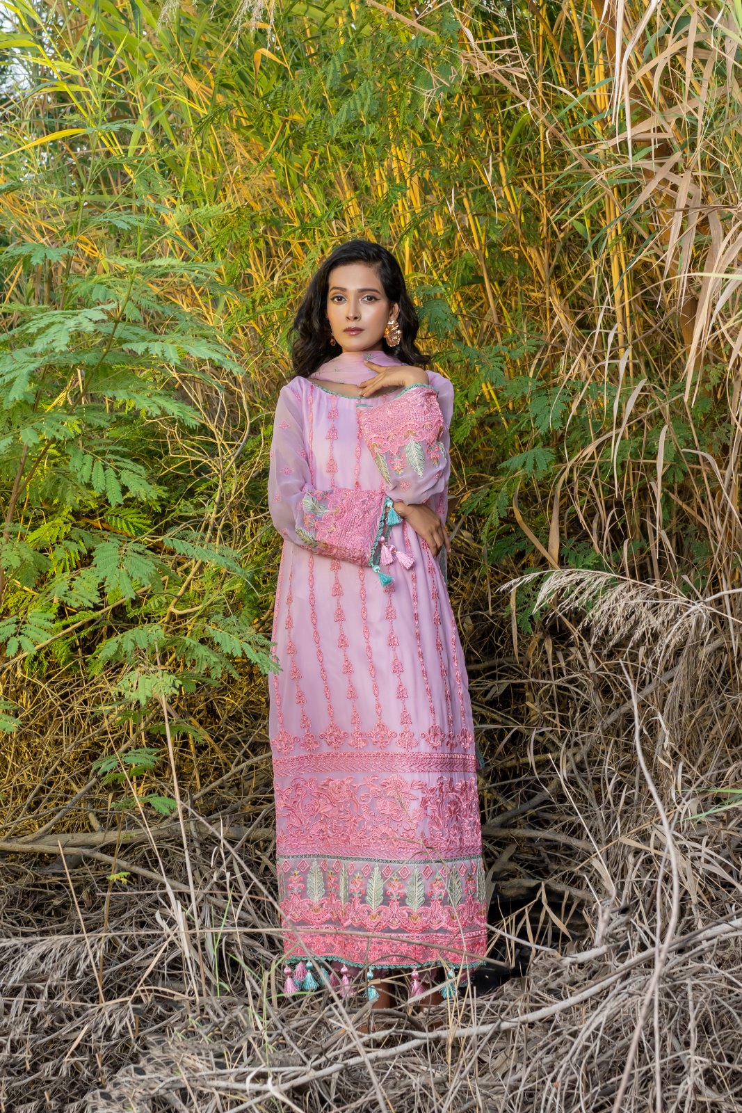 Royal Splendour 3 PC Embroidered Chiffon Suit